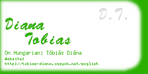 diana tobias business card